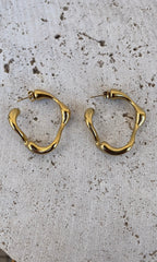 Bone Hoop Earrings