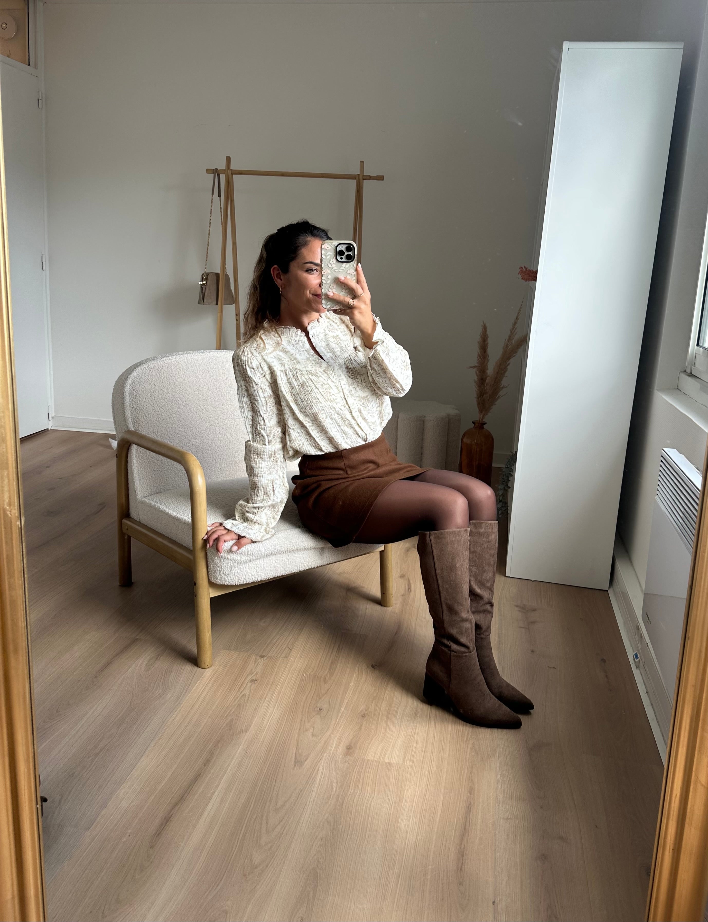 Léane taupe faux suede boots