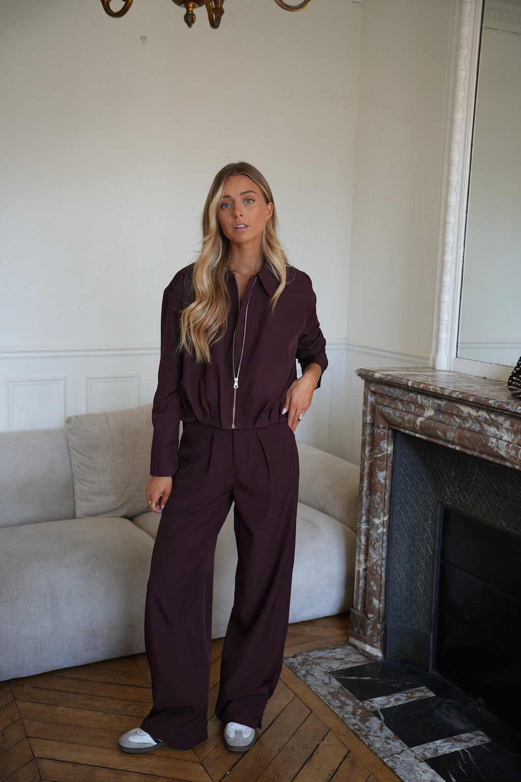 Jamy Plum - Zipped Jacket