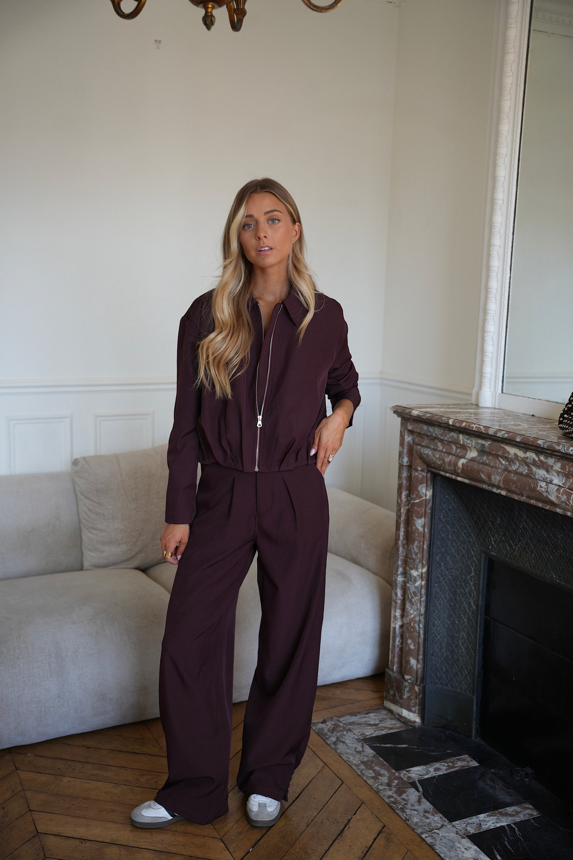 Jamy Plum - Zipped Jacket
