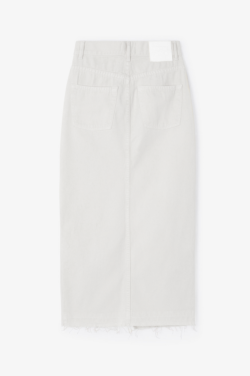 Jupe Denim Sergé Écru