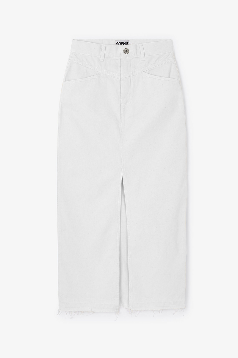 Jupe Denim Sergé Écru