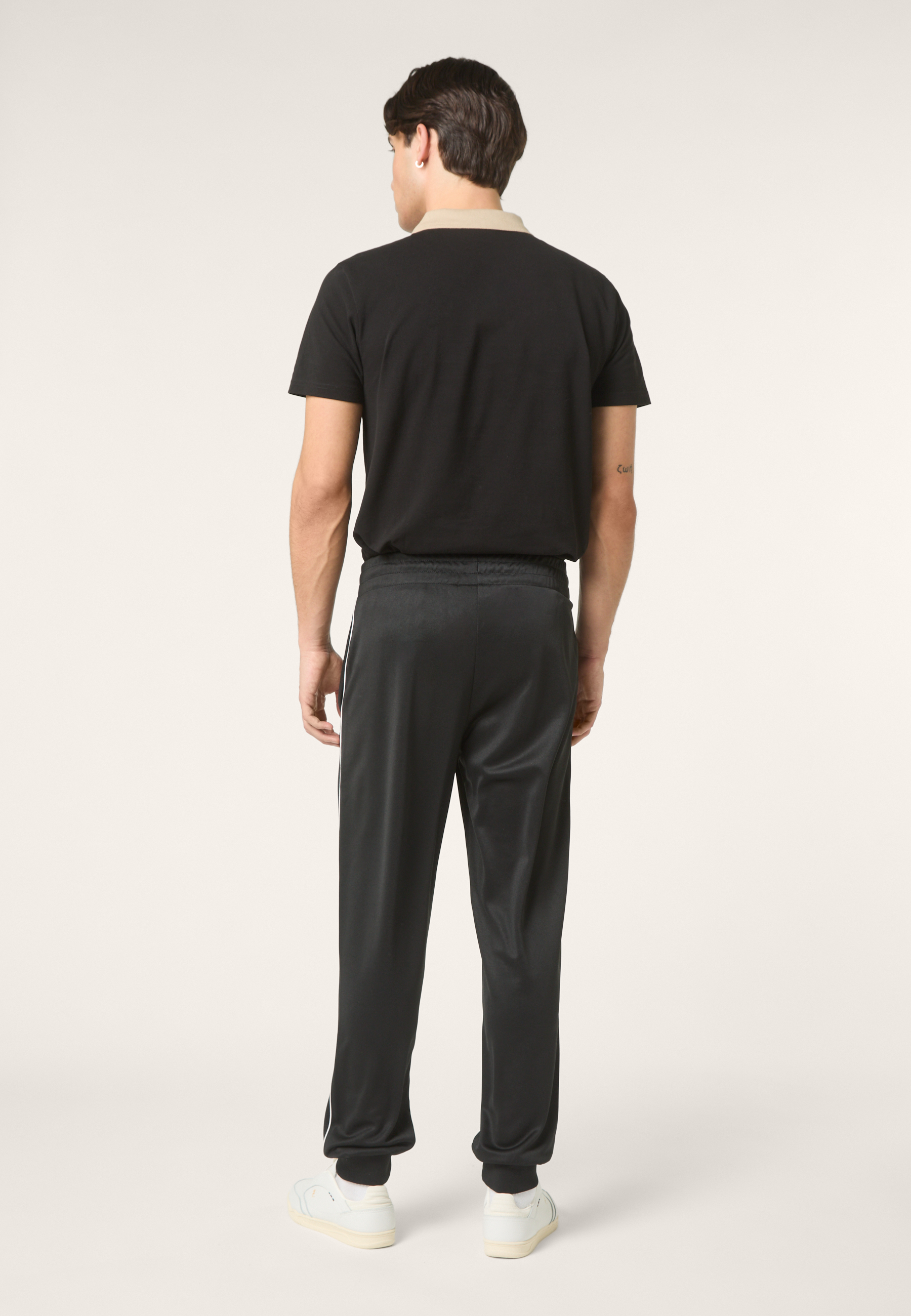 Pantalón deportivo clásico - Negro-Blanco brillante