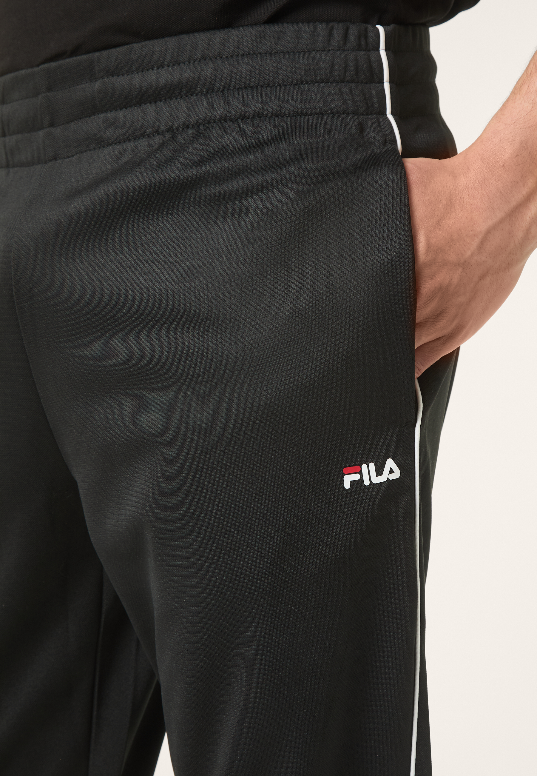 Pantalón deportivo clásico - Negro-Blanco brillante