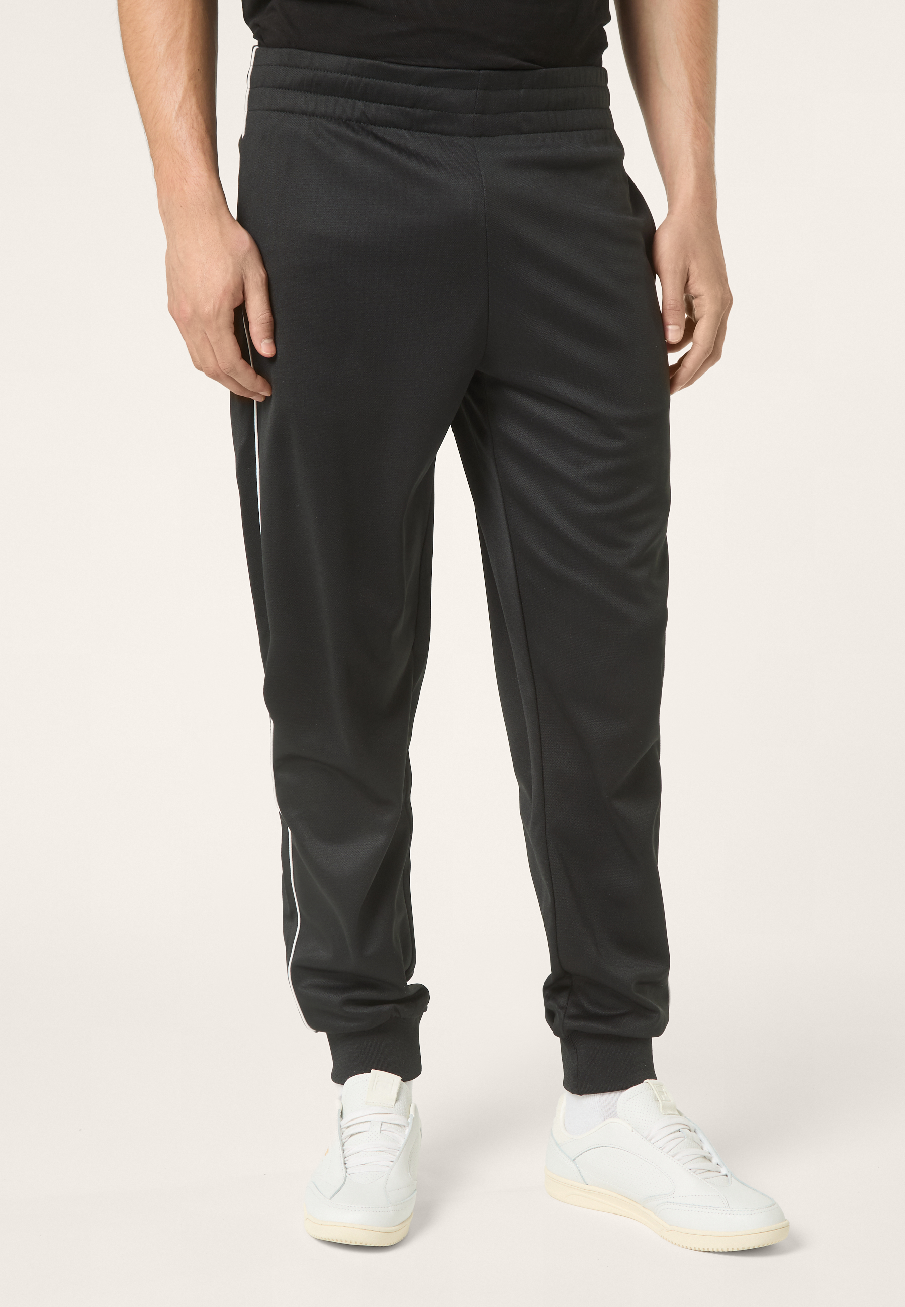 Pantalón deportivo clásico - Negro-Blanco brillante