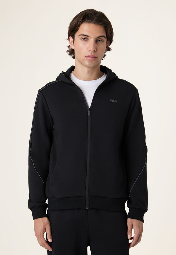 Slim Track Jacket - Black