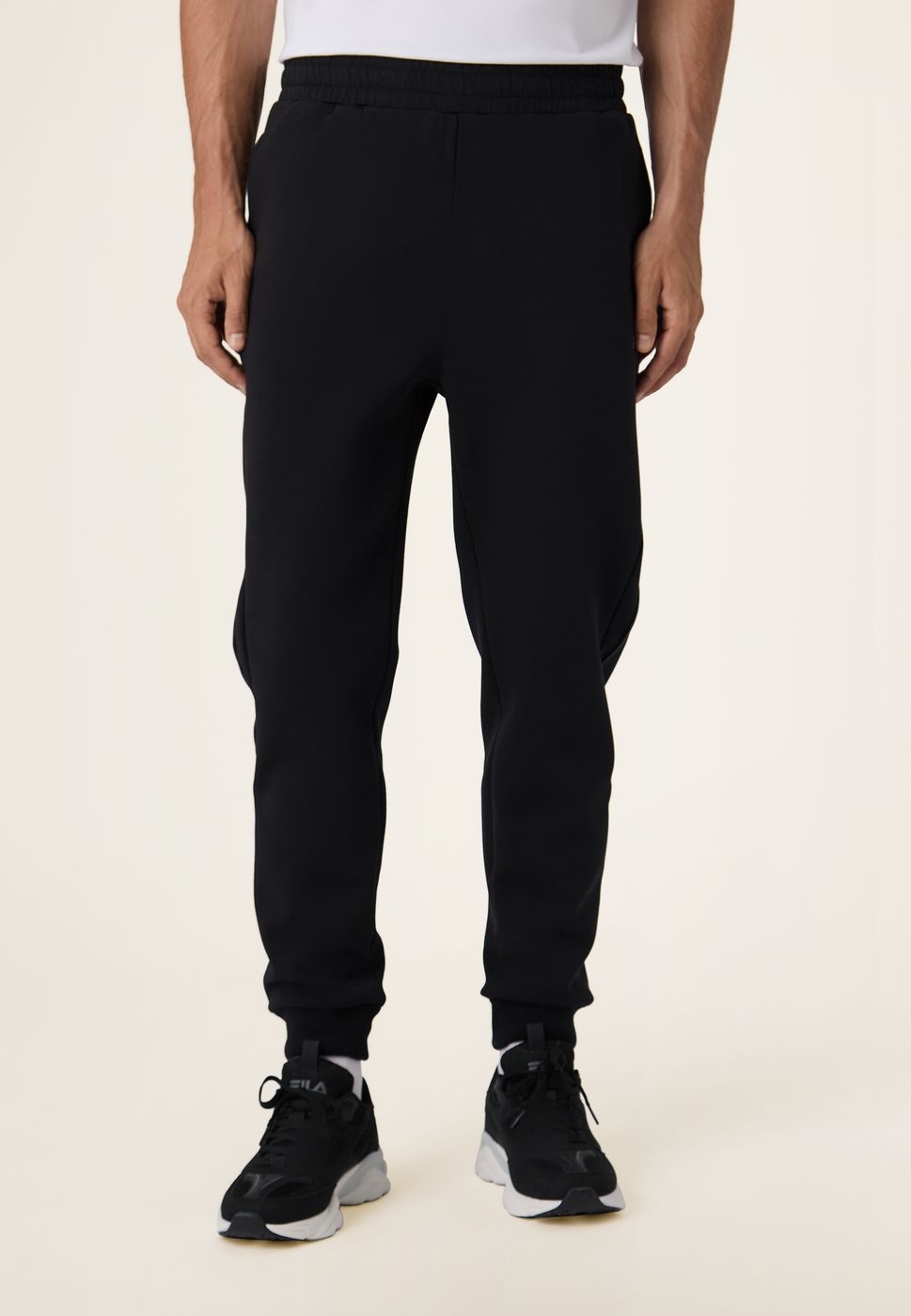 Pantalones jogger ajustados - Negro