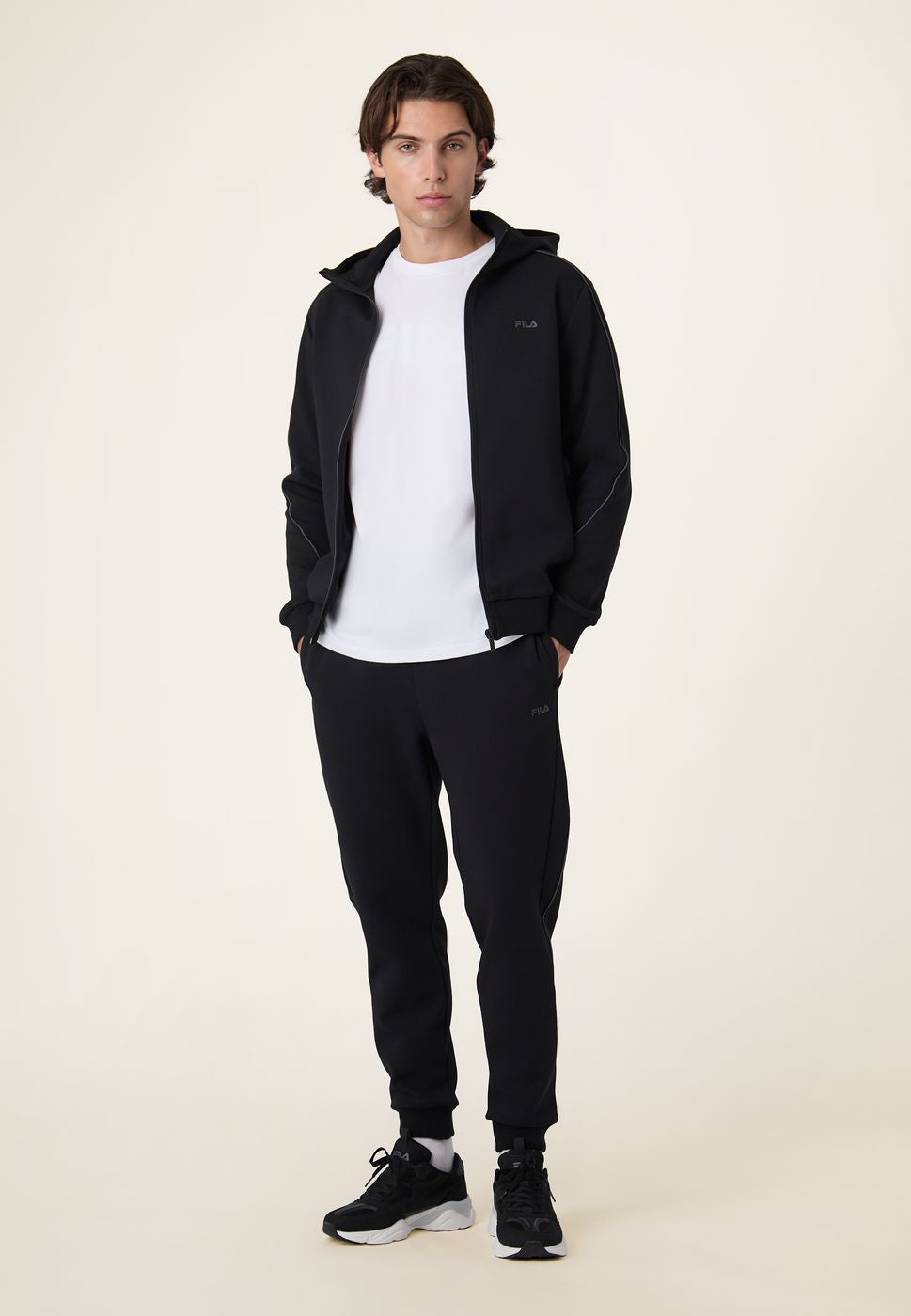 Pantalones jogger ajustados - Negro