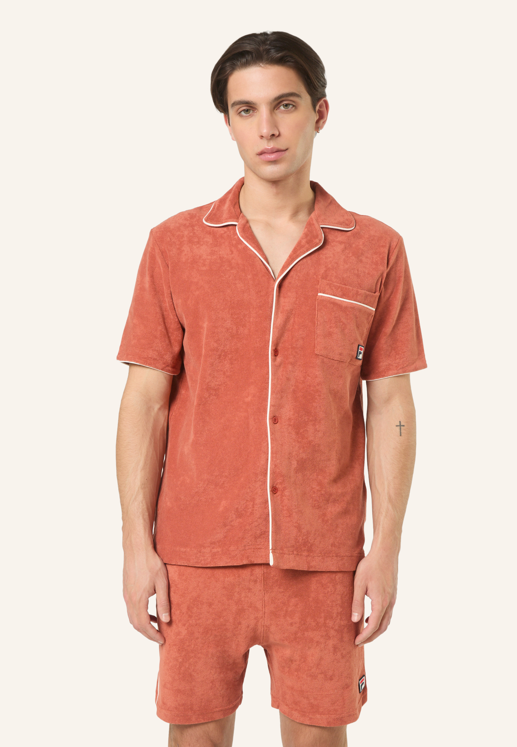 Camisa casual Resort Terry - Rojo etrusco