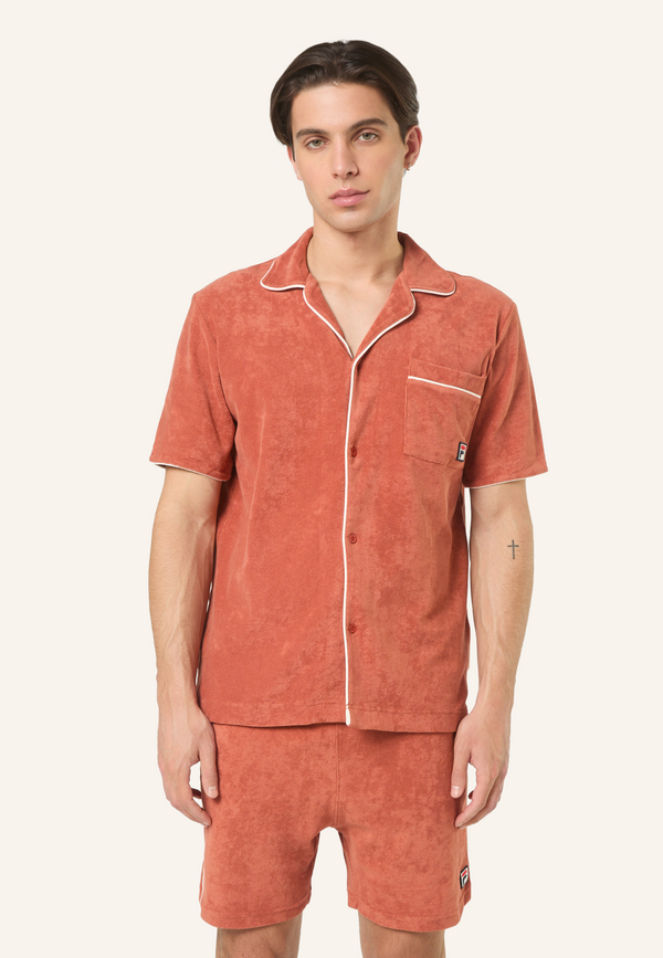 Camisa casual Resort Terry - Rojo etrusco