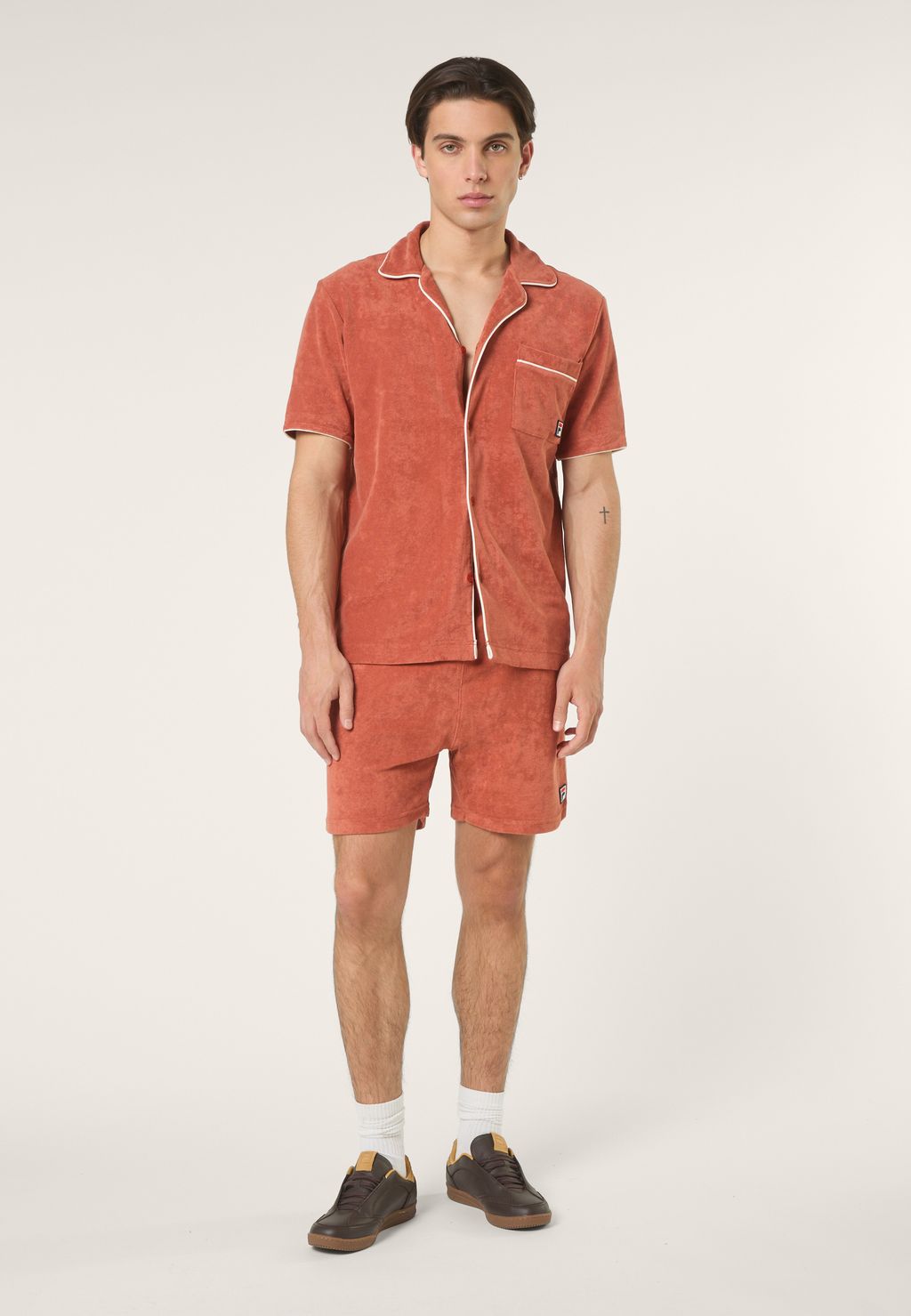 Camisa casual Resort Terry - Rojo etrusco