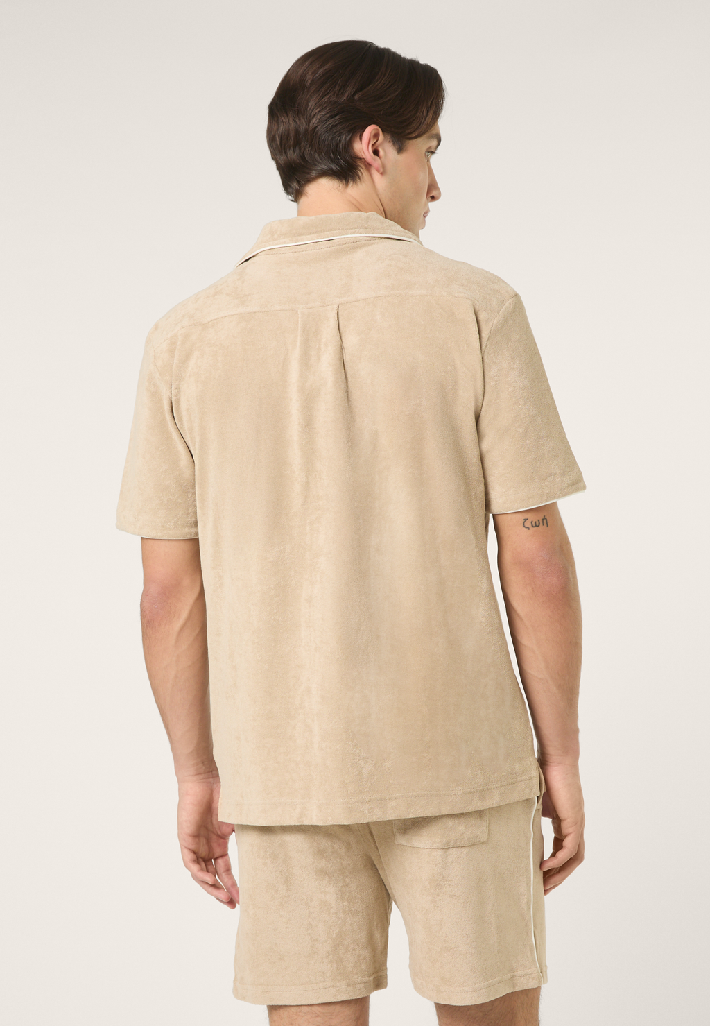 Camisa casual Resort Terry - Pepper White