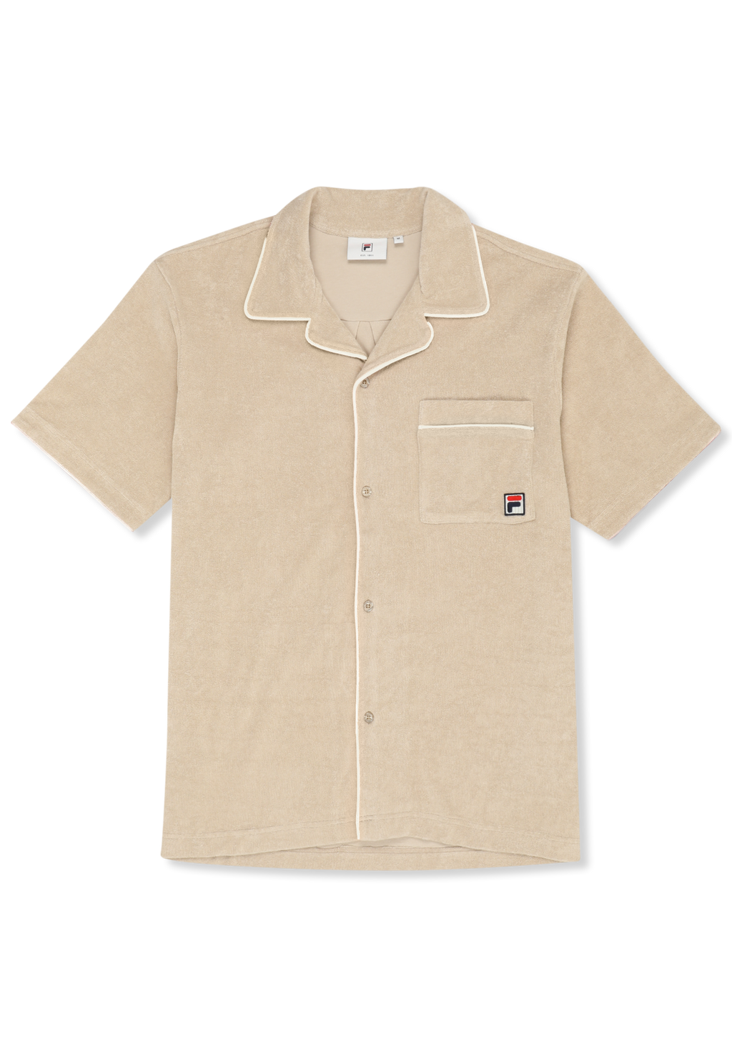 Camisa casual Resort Terry - Pepper White