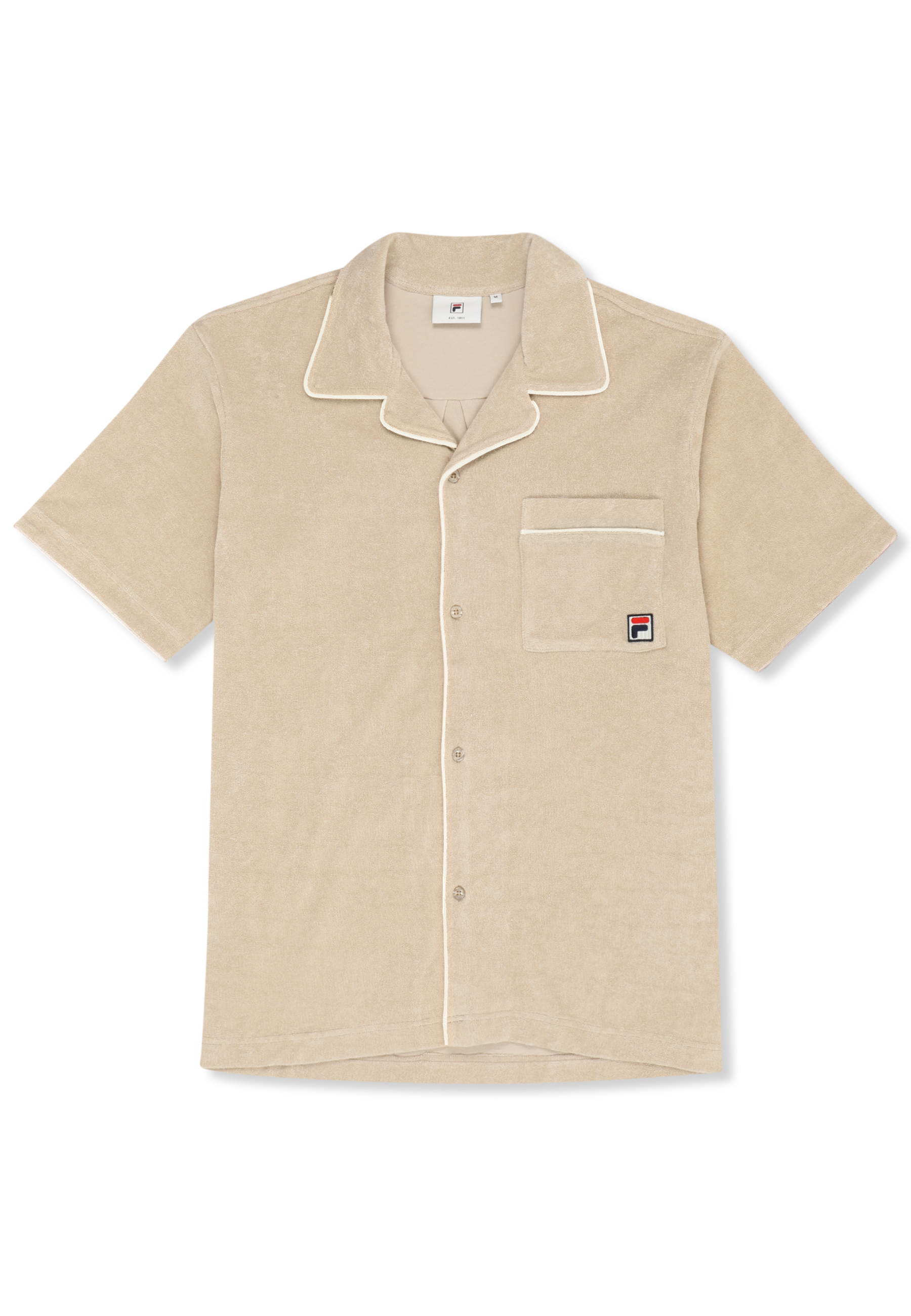 Camisa casual Resort Terry - Pepper White
