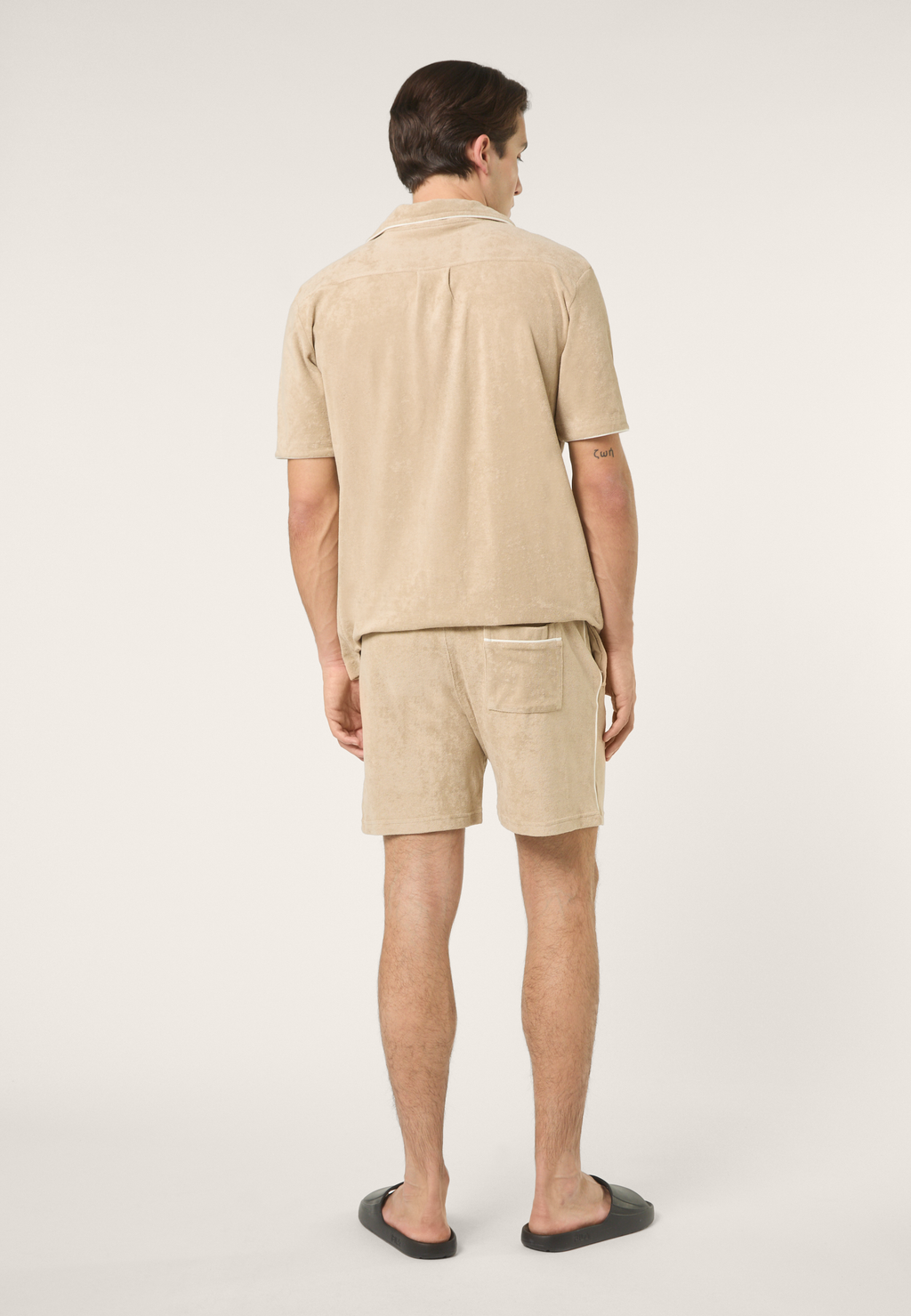 Shorts clásicos de rizo - Blanco pimienta