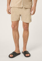 Shorts clásicos de rizo - Blanco pimienta