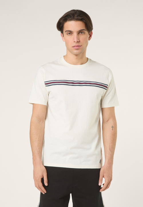 T-Shirt À Bande Heritage Classique - Aigrette