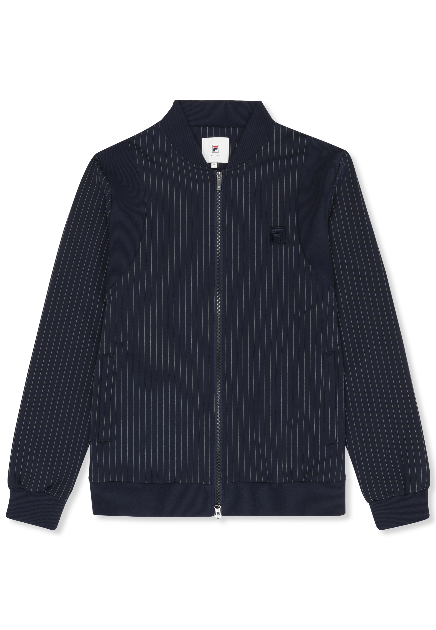 Chaqueta deportiva clásica con rayas diplomáticas - Iris Black / Egret Stripes