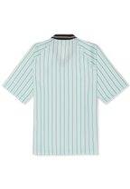 Camisa Holgada De Satén A Rayas - Mar Calmante / Rayas