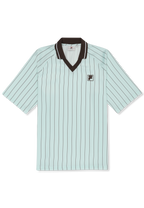 Camisa Holgada De Satén A Rayas - Mar Calmante / Rayas