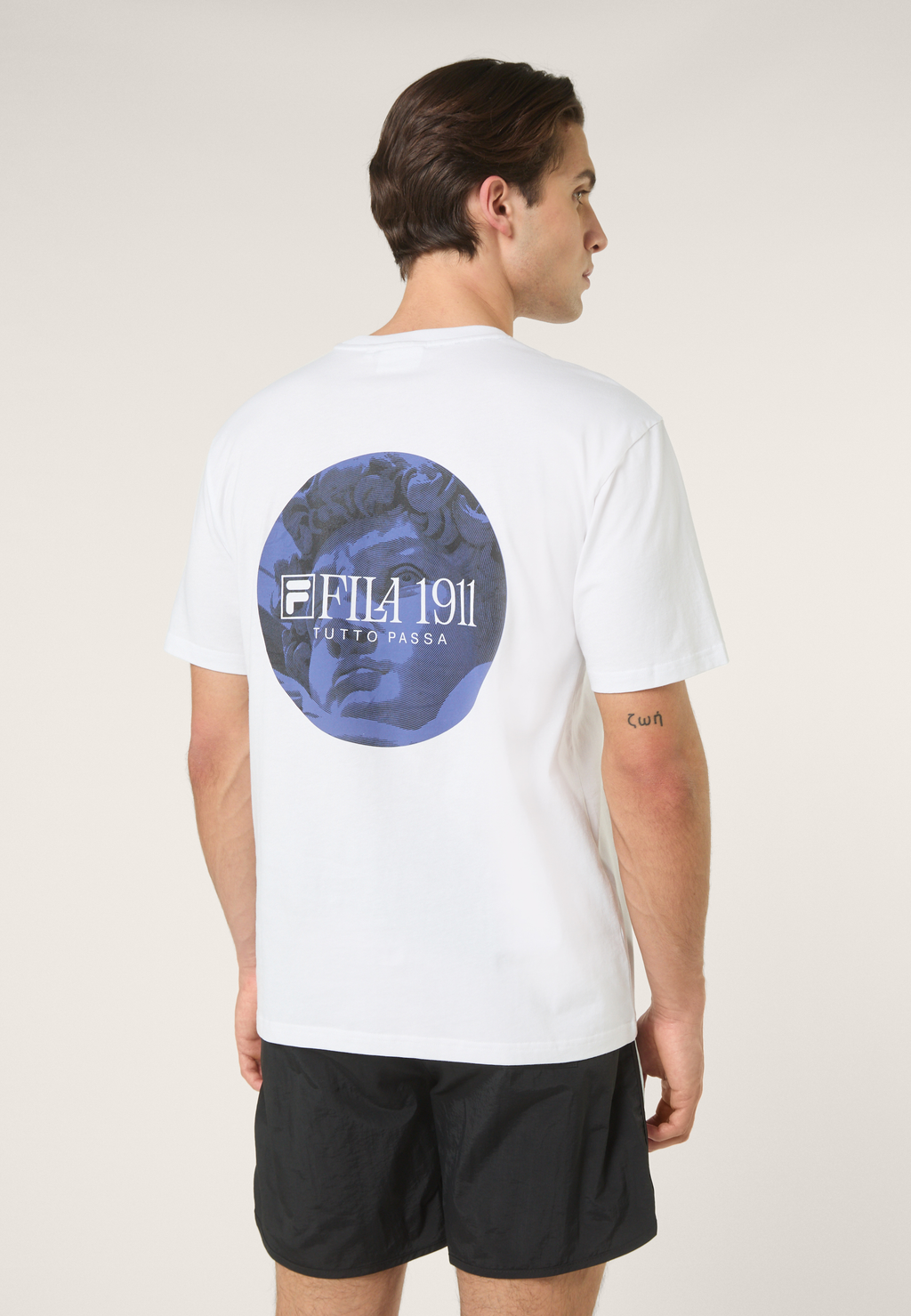 Camiseta con estampado casual - Blanco brillante