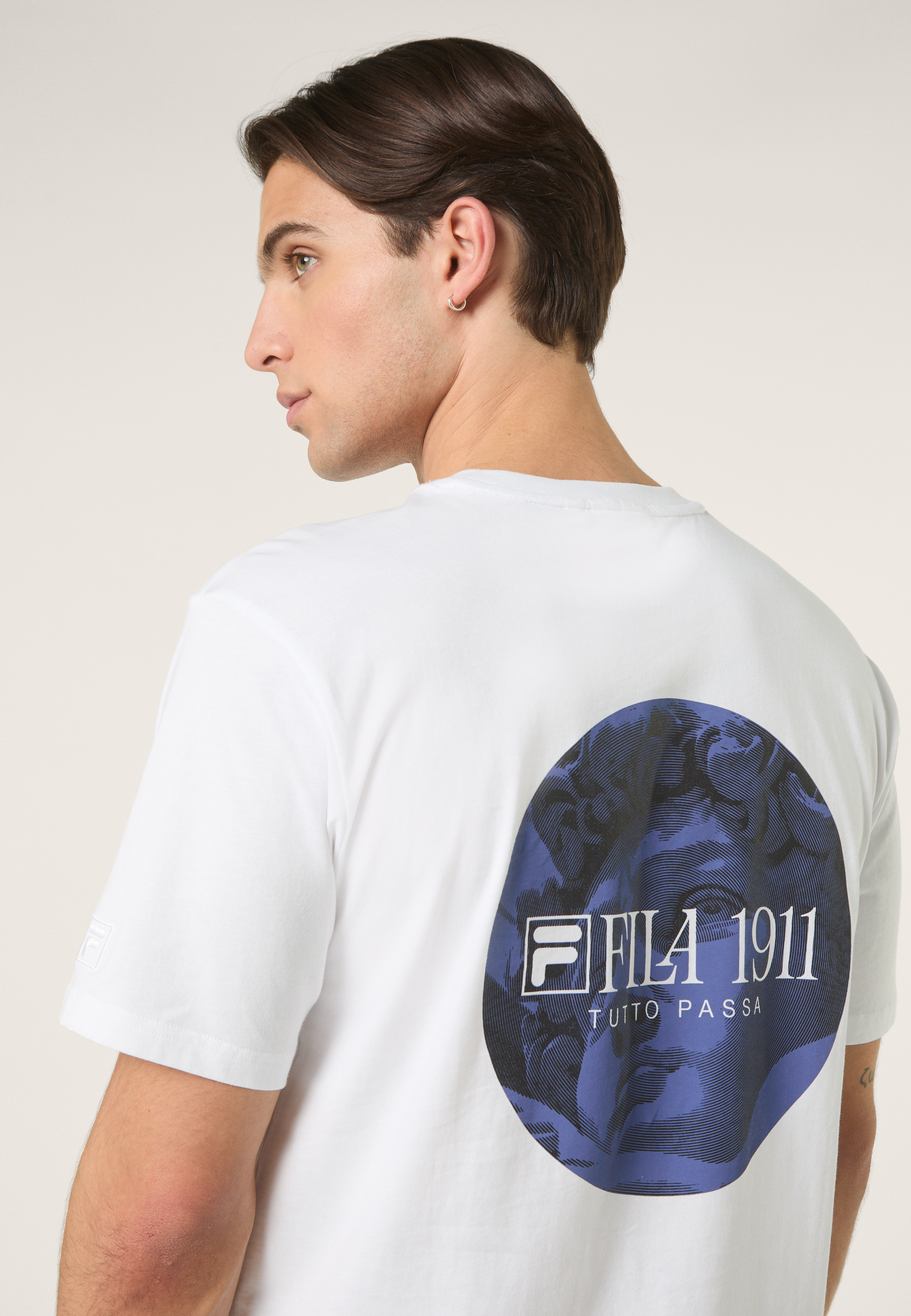 Camiseta con estampado casual - Blanco brillante