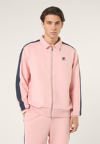 Veste De Survêtement À Bandes Décontractée - Rose Tendre