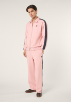 Veste De Survêtement À Bandes Décontractée - Rose Tendre