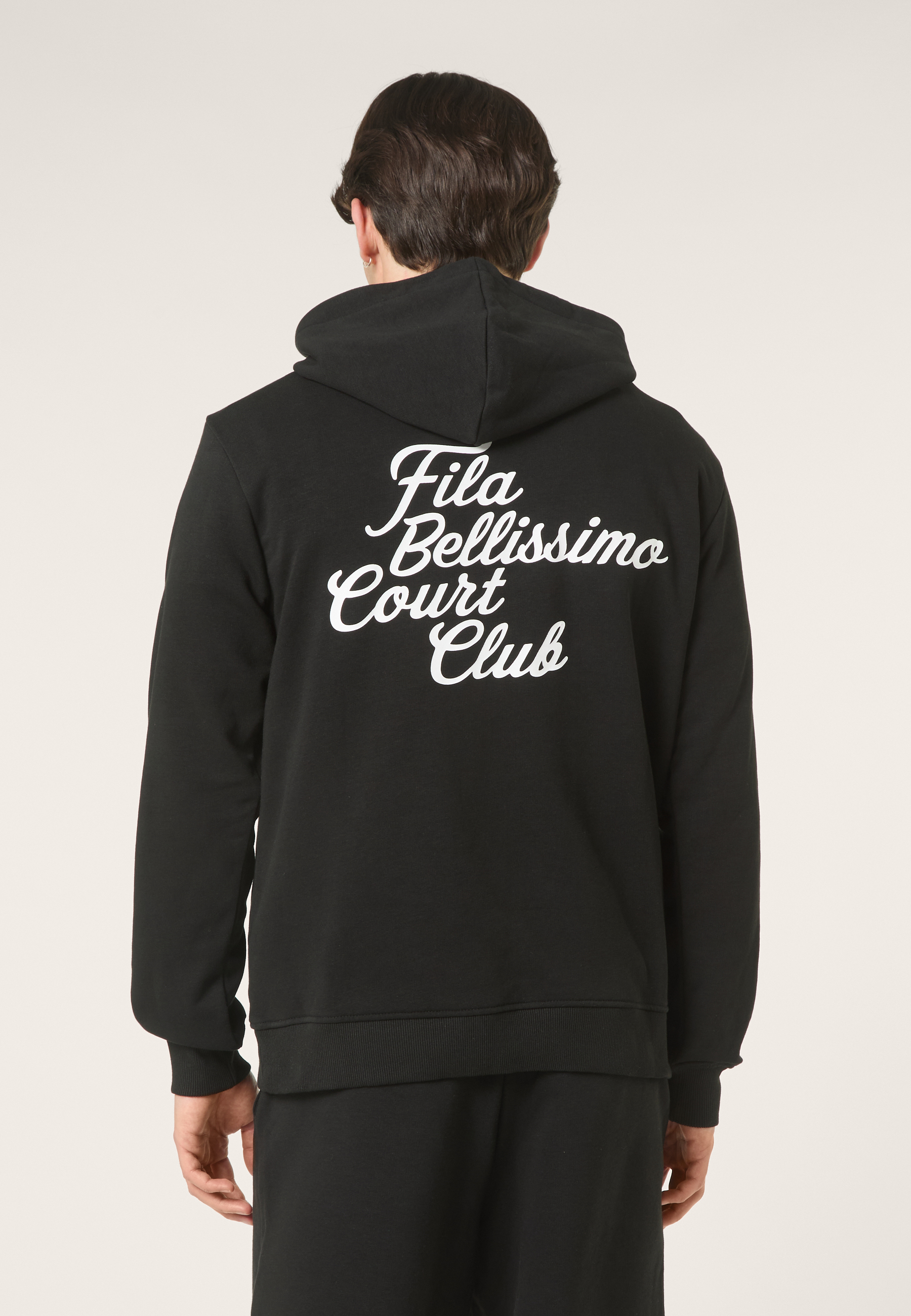 Hoodie À Imprimé Décontracté - Noir