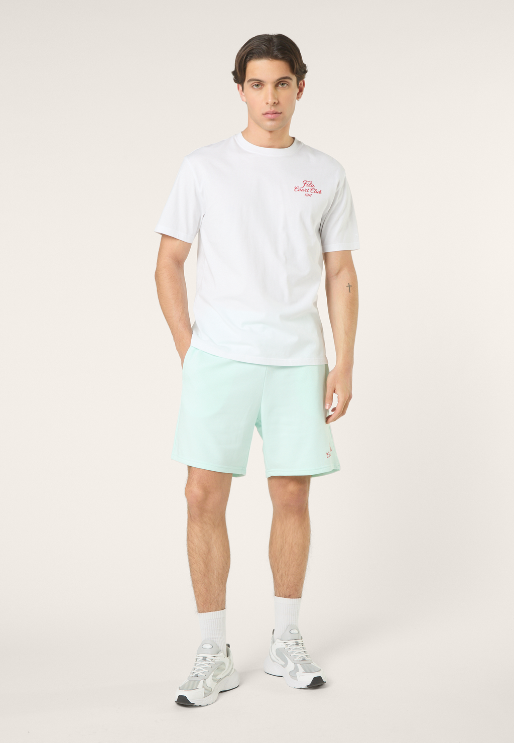 Casual Print T-Shirt - Bright White