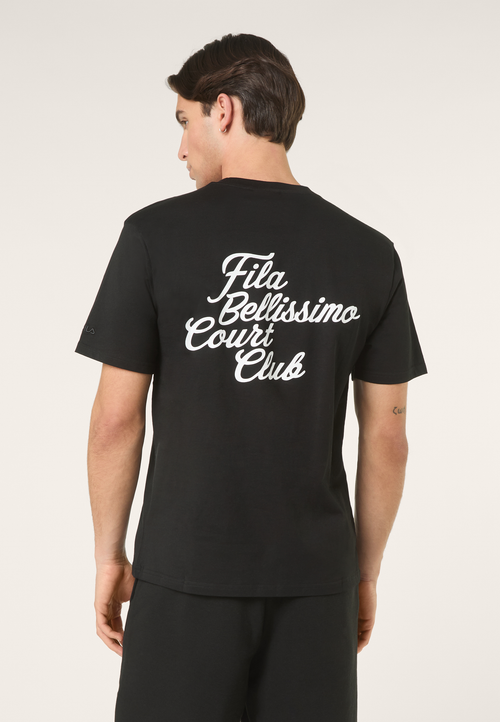 Camiseta con estampado informal - Negro