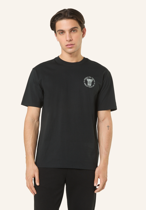 T-Shirt À Imprimé Décontracté - Noir