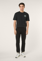 Camiseta con estampado informal - Negro