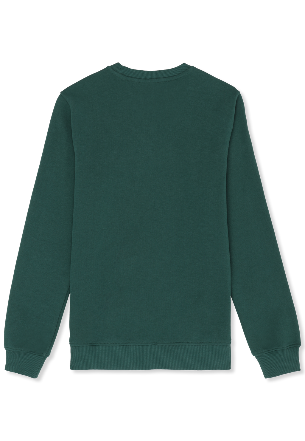 Sudadera Clásica Con Cuello Redondo Y Bandas - Verde Ramo