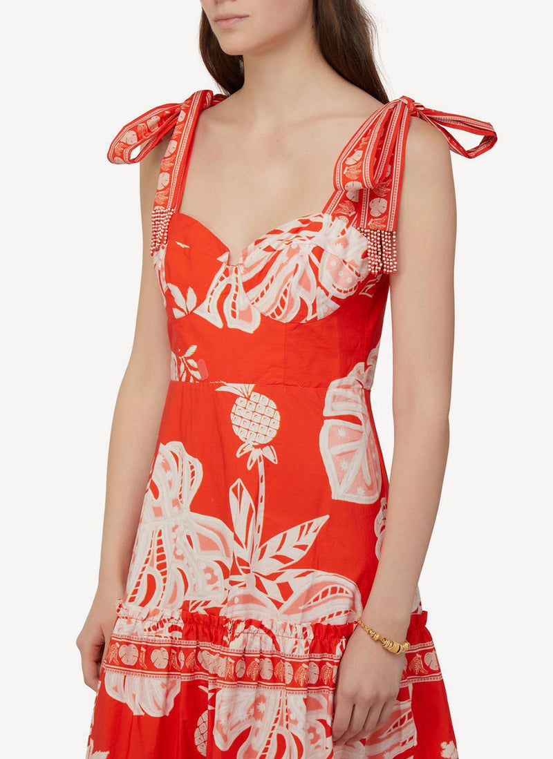 Farm Rio - Robe - Red - Femme