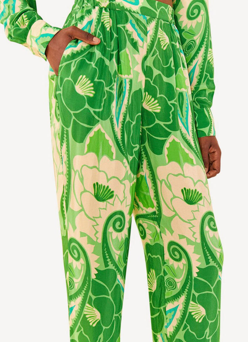 Farm Rio - Pantalon - Green - Femme