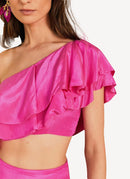 Farm Rio - Top - Dark Pink - Femme