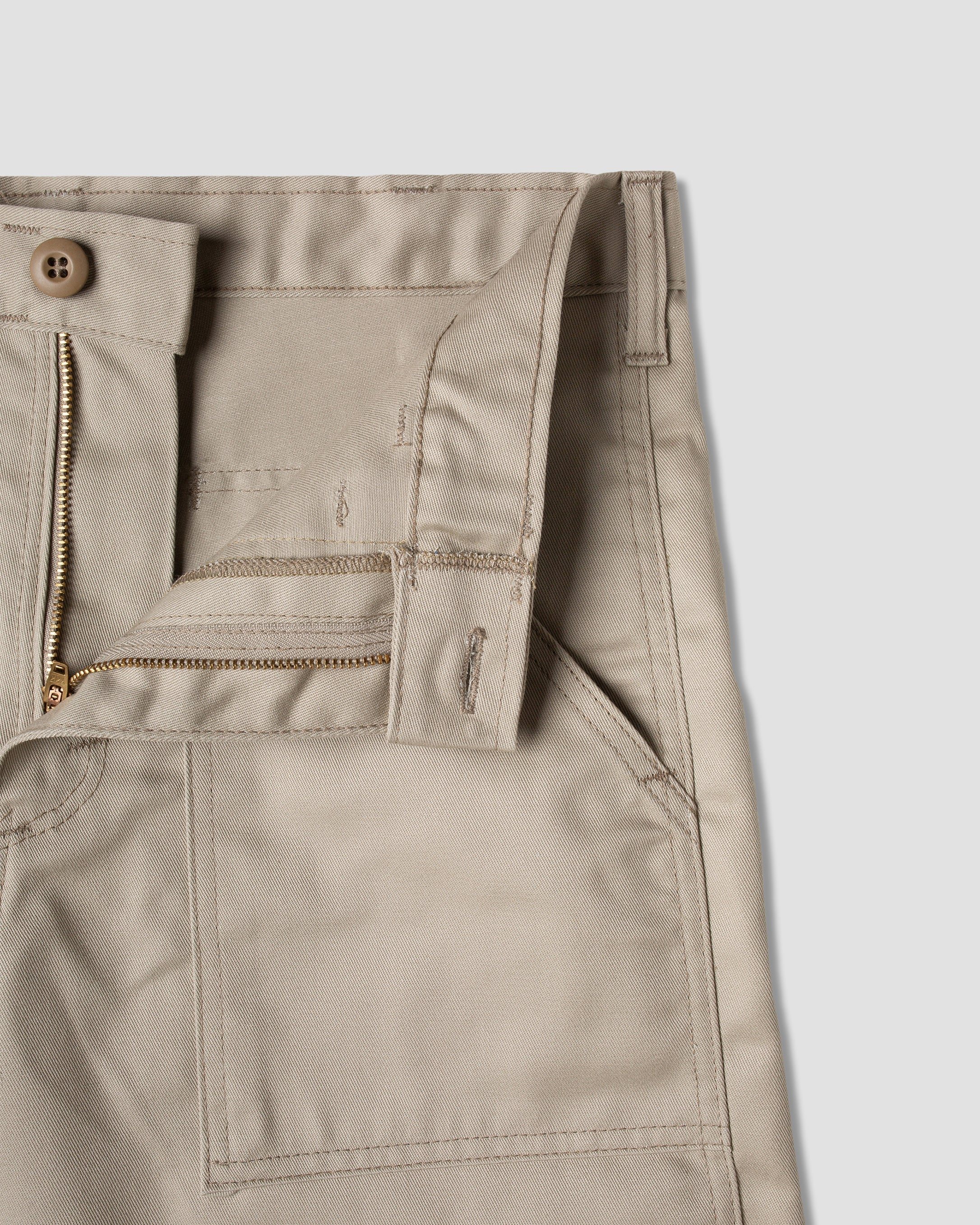 Fatigue Short - Khaki Twill