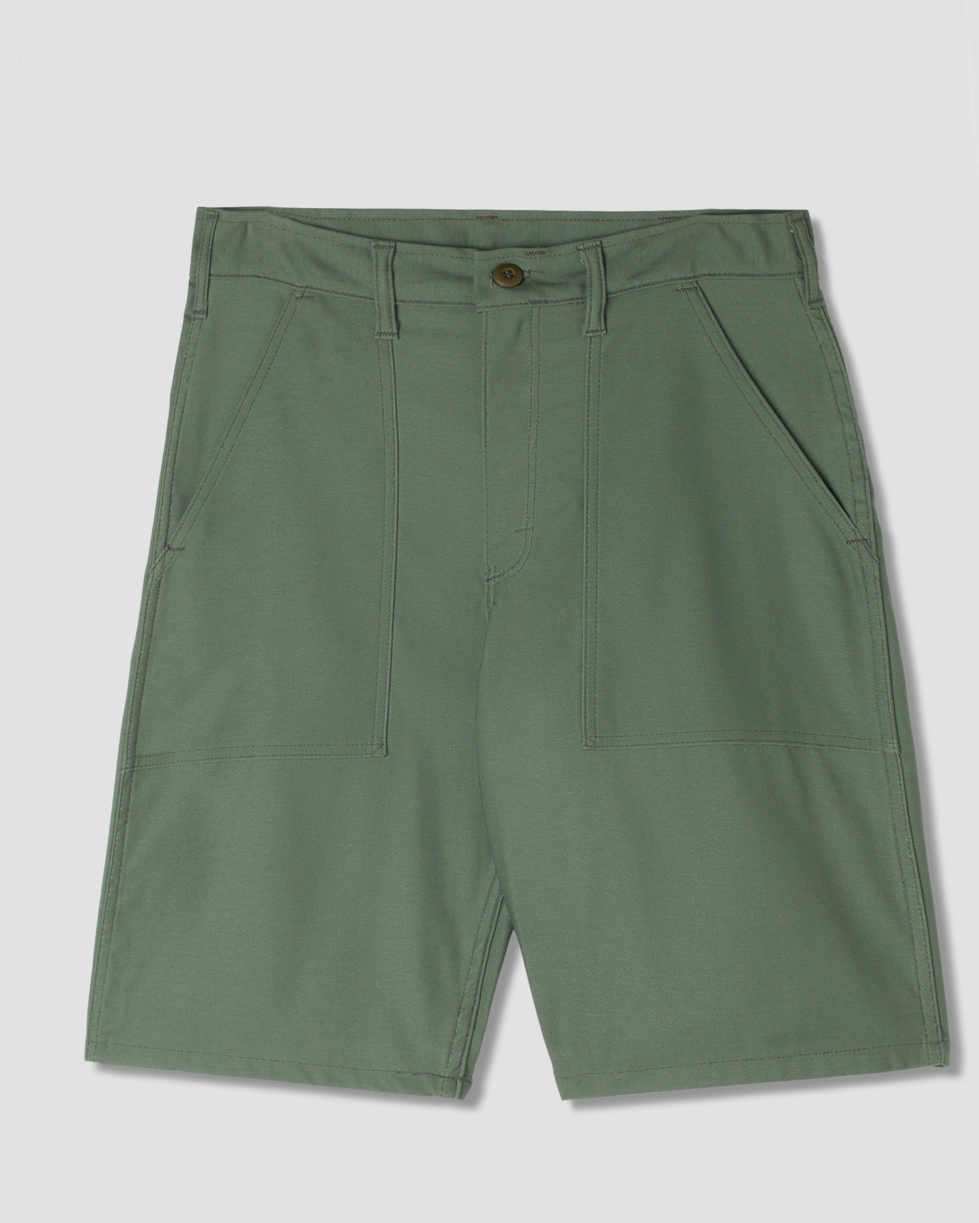 Fatigue Shorts - Olive Sateen 8.5Oz