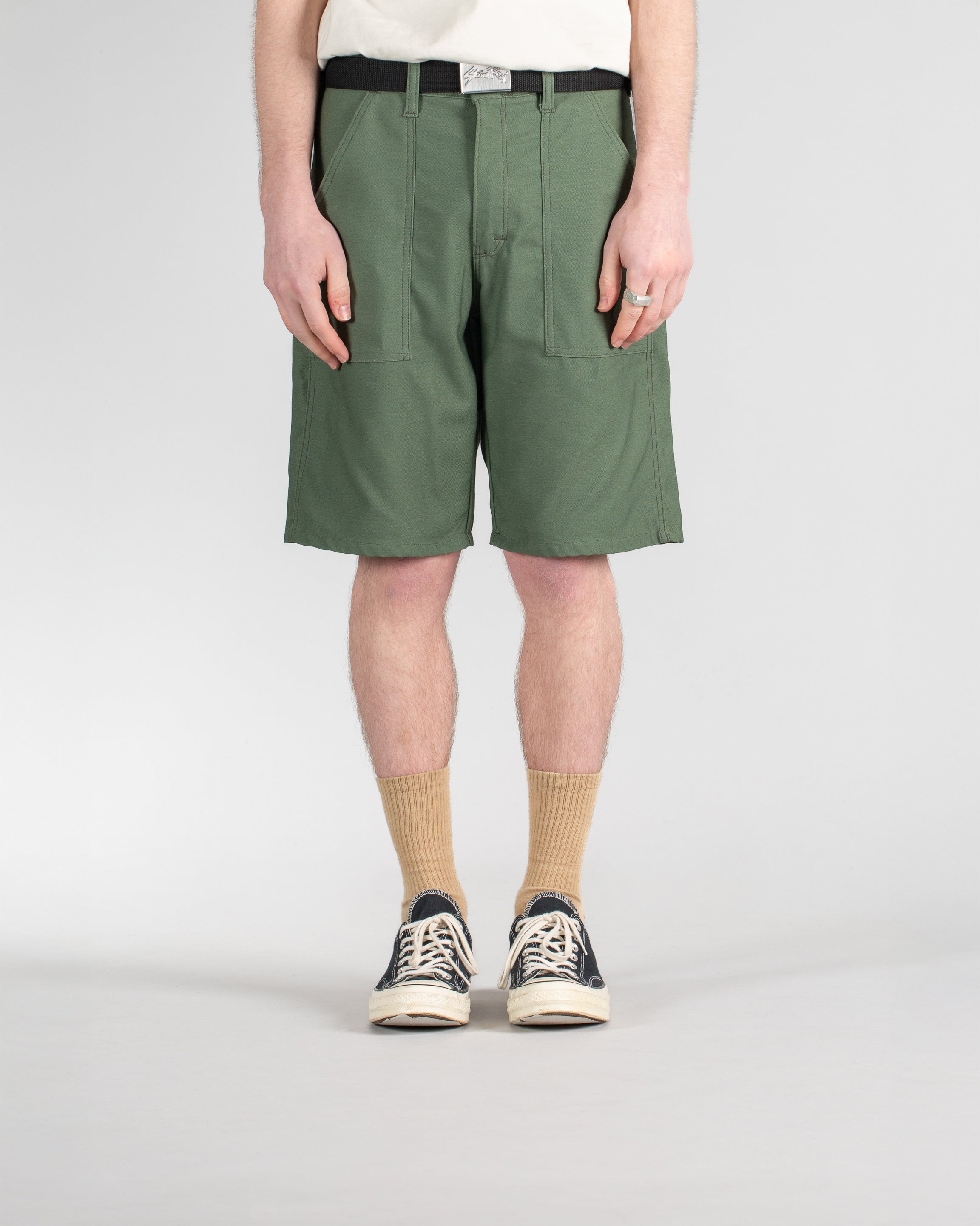 Fatigue Shorts - Olive Sateen 8.5Oz