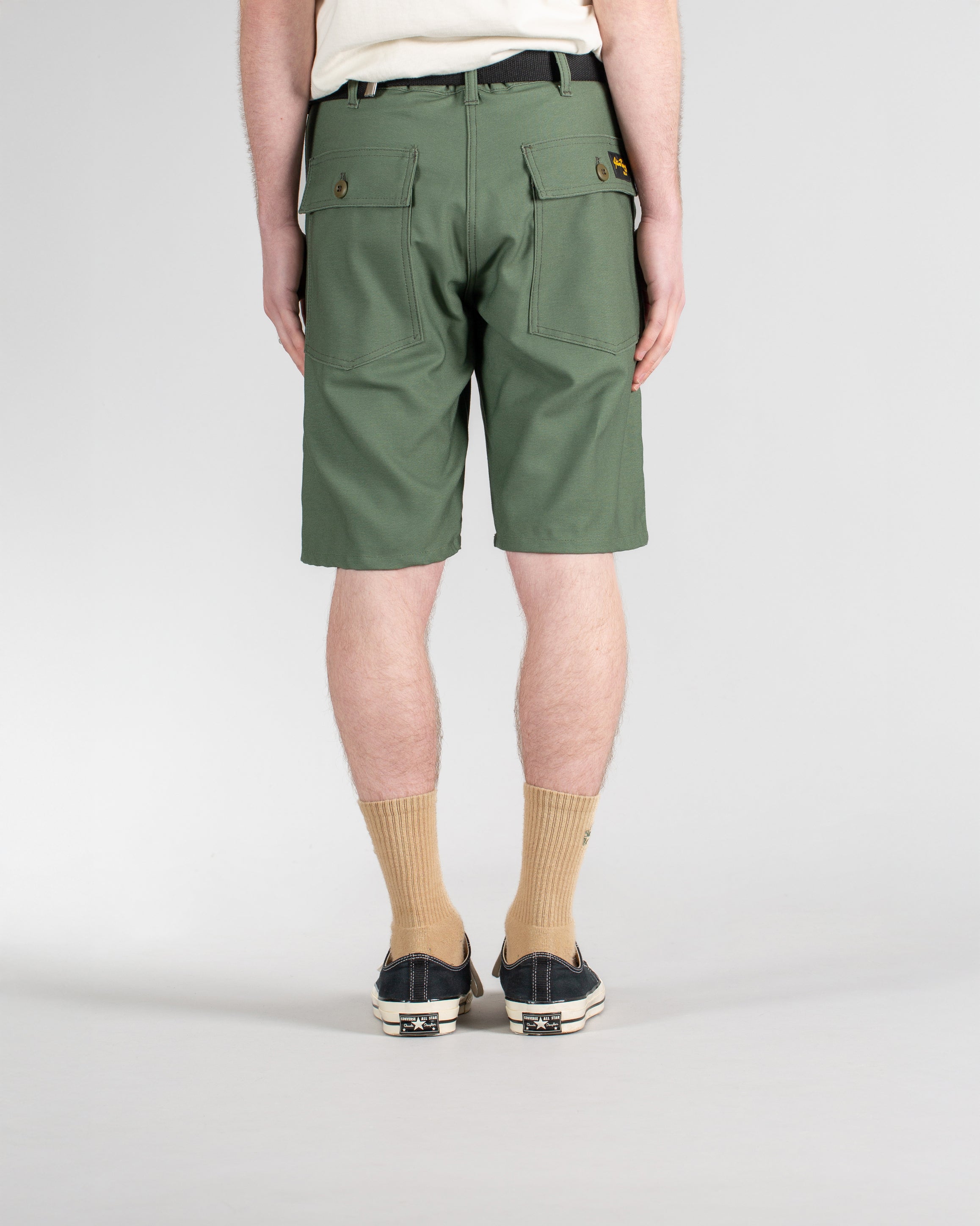 Fatigue Shorts - Olive Sateen 8.5Oz
