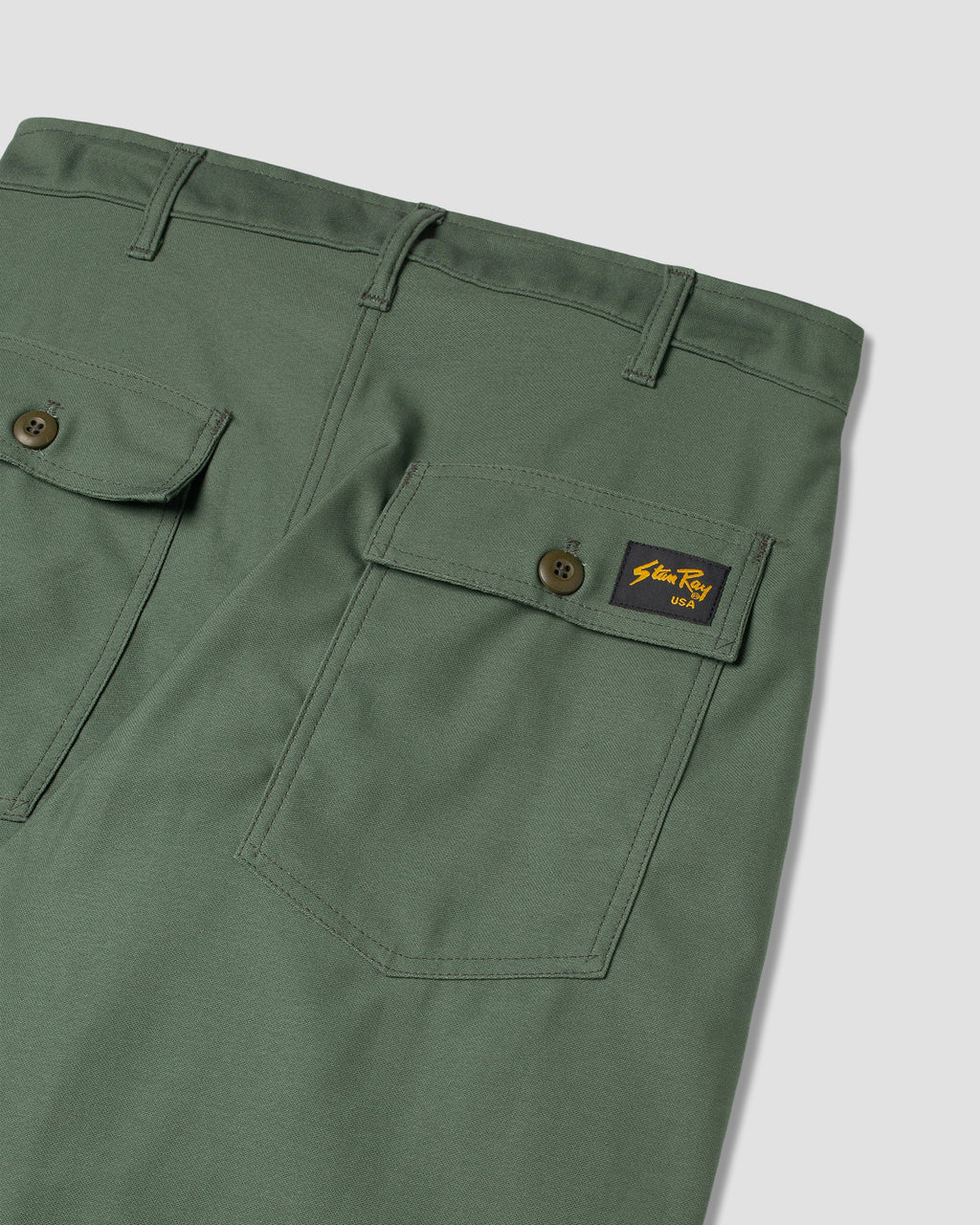 Fatigue Shorts - Olive Sateen 8.5Oz