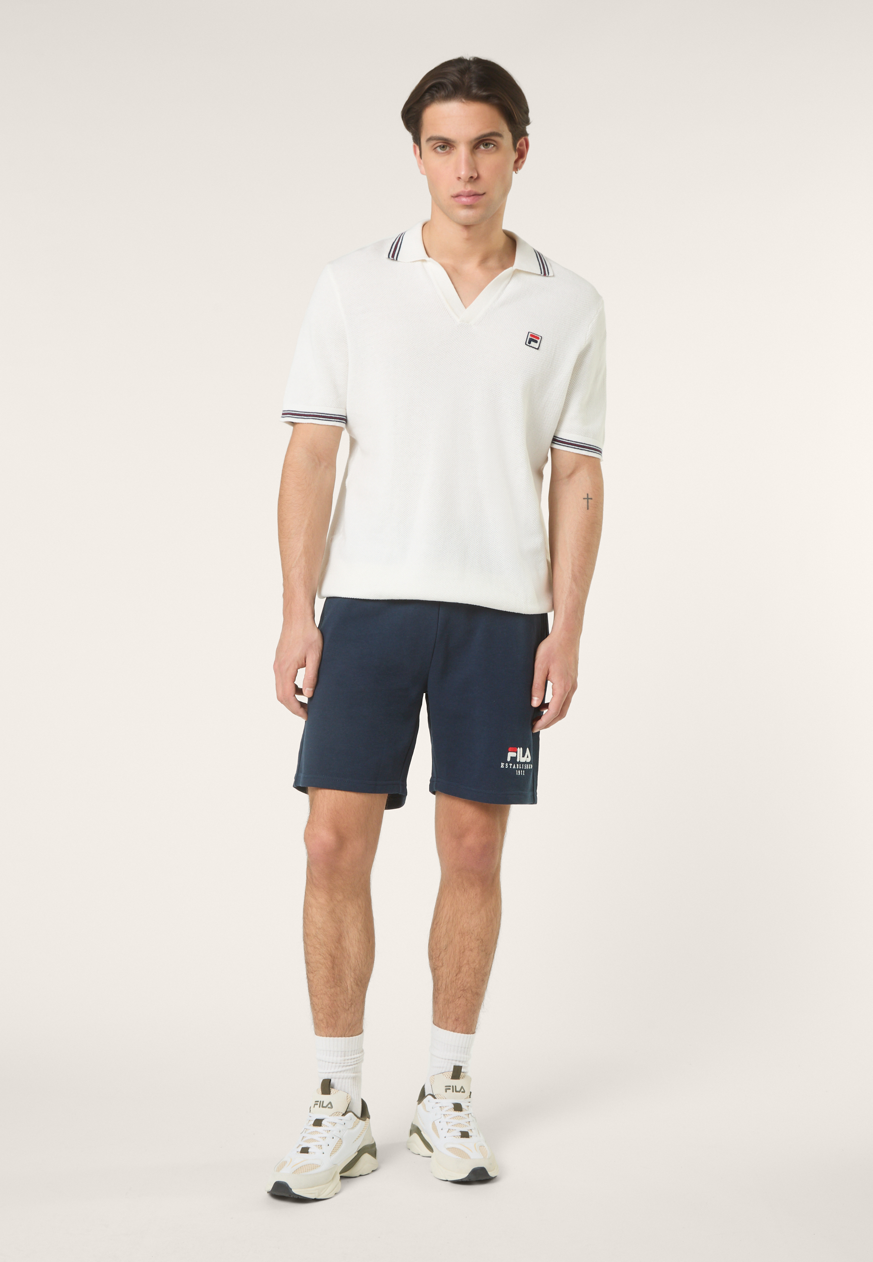 Shorts polares con logo clásico - Iris Black