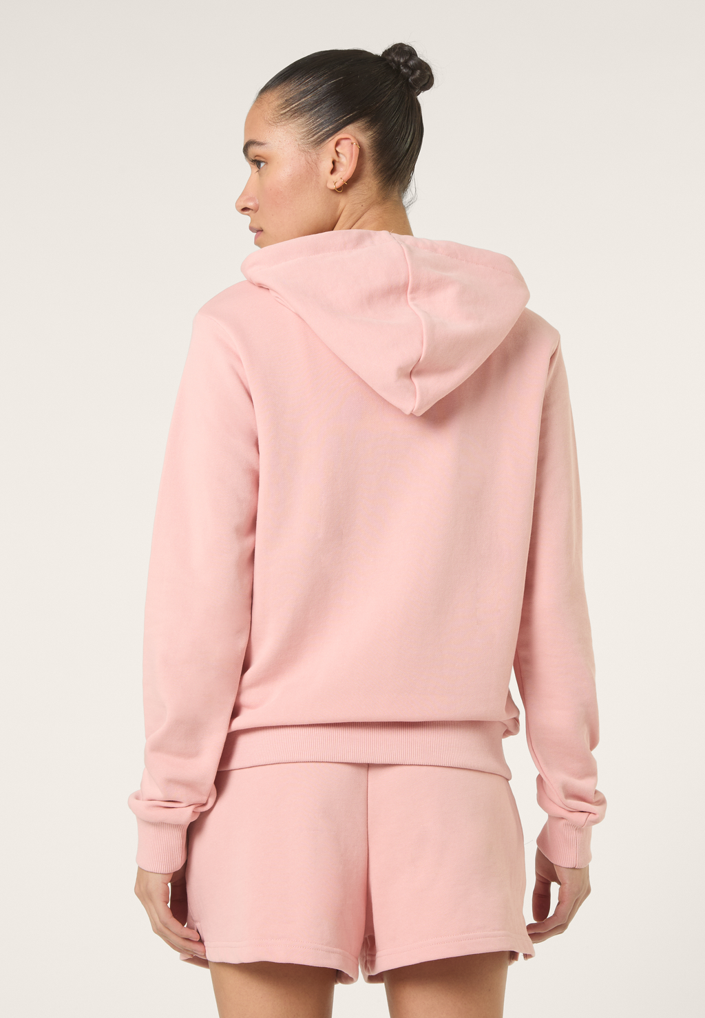 Sudadera con capucha - Rosa suave