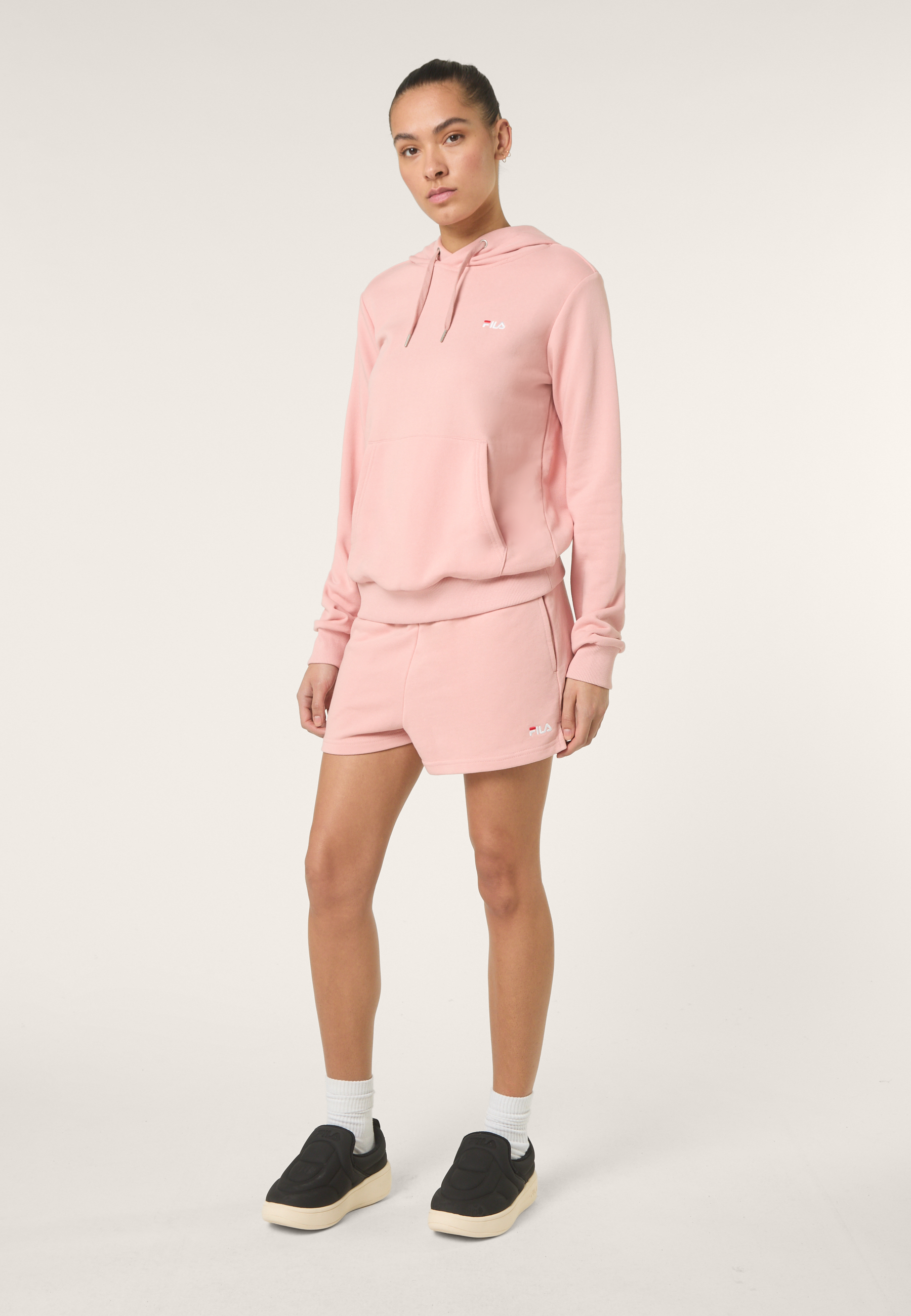 Sudadera con capucha - Rosa suave