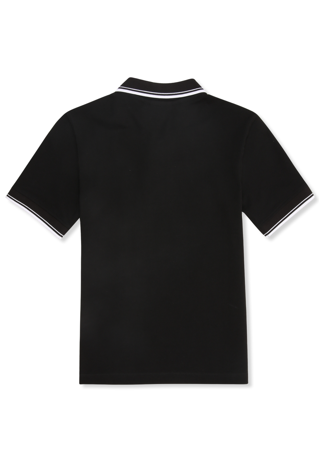 Polo con ribetes finos - Negro