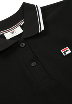 Polo con ribetes finos - Negro