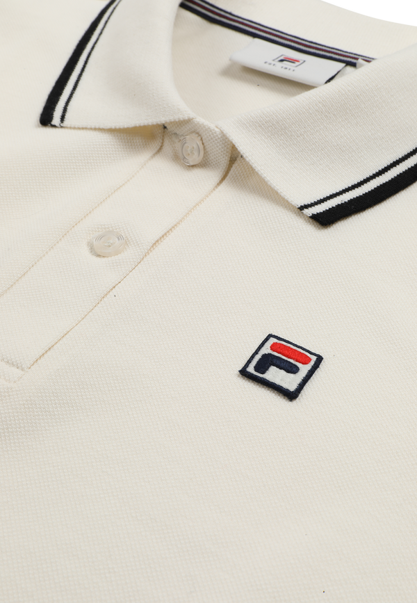 Slim Tipped Polo Shirt - Egret