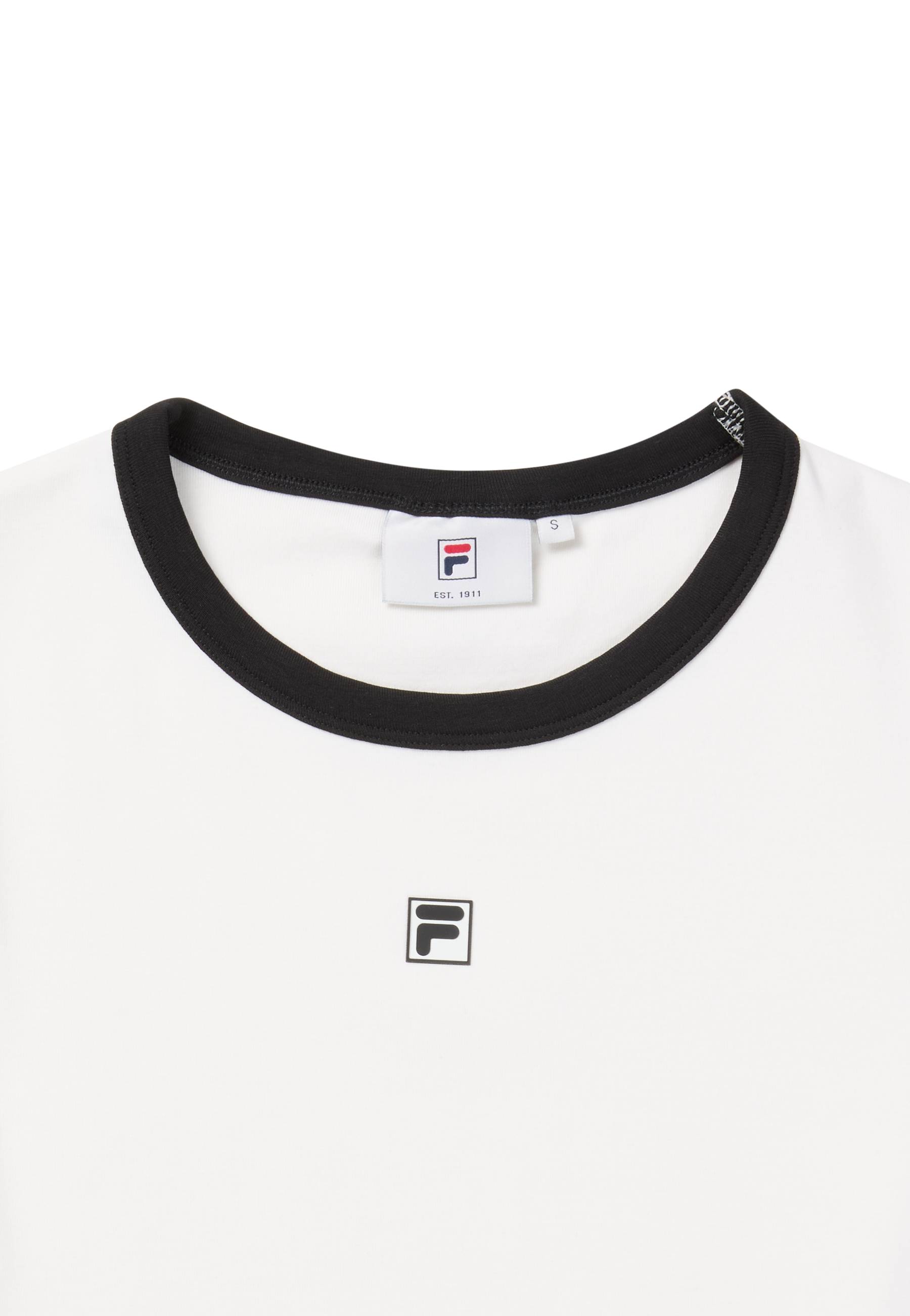 T-Shirt Côtelé À Logo Slim - Aigrette