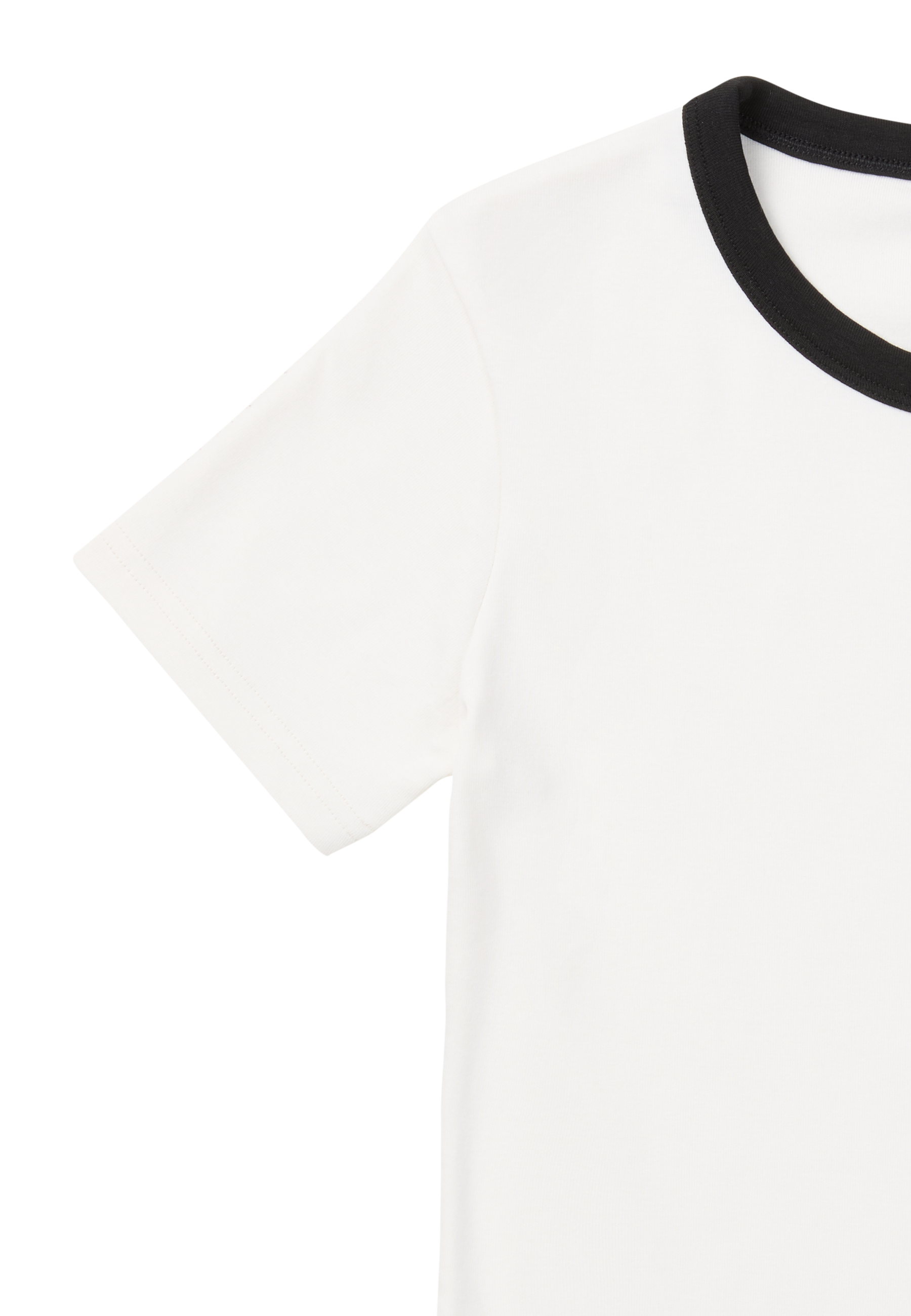 T-Shirt Côtelé À Logo Slim - Aigrette